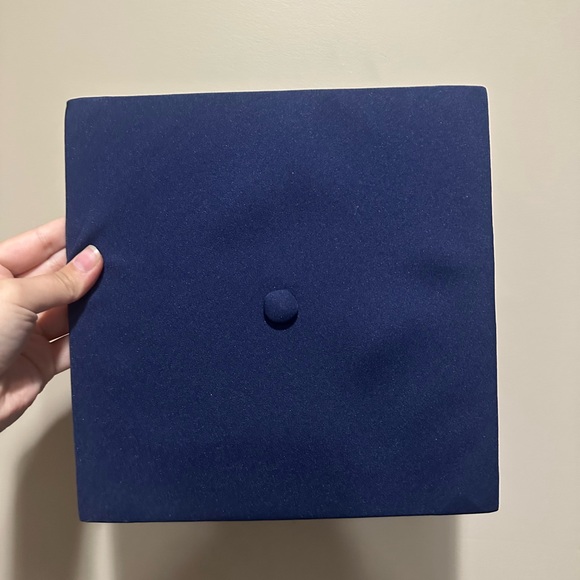 Navy Blue Graduation Gown and Cap Set - Picture 5 of 6